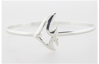 Angelfish Sterling Silver Bangle Bracelet