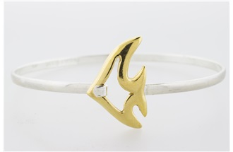 Angelfish Vermeil Bangle Bracelet